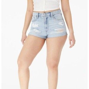 Aeropostale High Rise Denim Mom Shorts Size 000